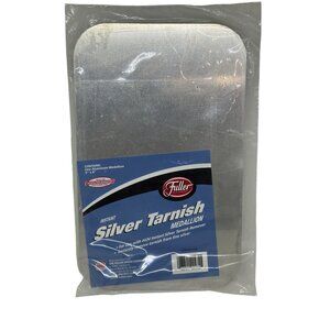 NOS VTG Fuller Instant Silver Tarnish Medallion 5"x8" Aluminum Cleaner Shield